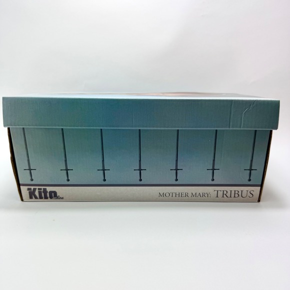 Kito Online Mother Mary Tribus‎ Sneakers Shoes White Blue Religious - Picture 8 of 8